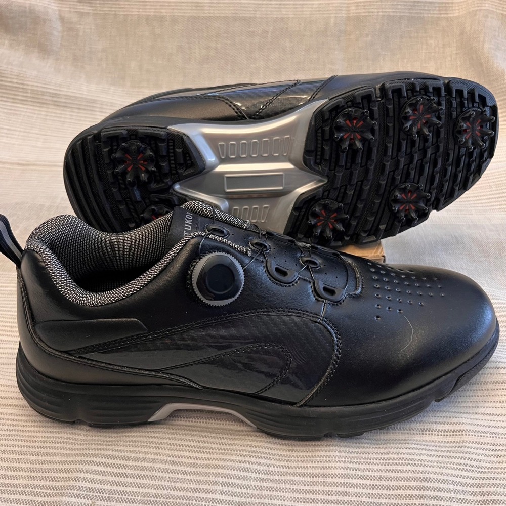 Tukoy Men's Professional Golf Shoes | NEW | 7 Spikes DIAL Adjustment | Size 11.5